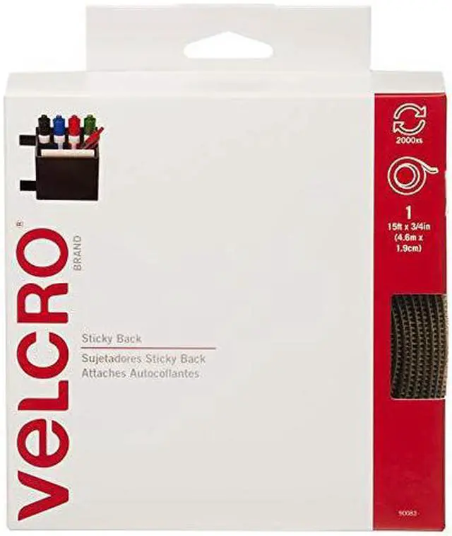 Alt view image 19 of 19 - Velcro Sticky-Back Hook and Loop Fastener Tape with Dispenser 3/4 x 15 ft. Roll