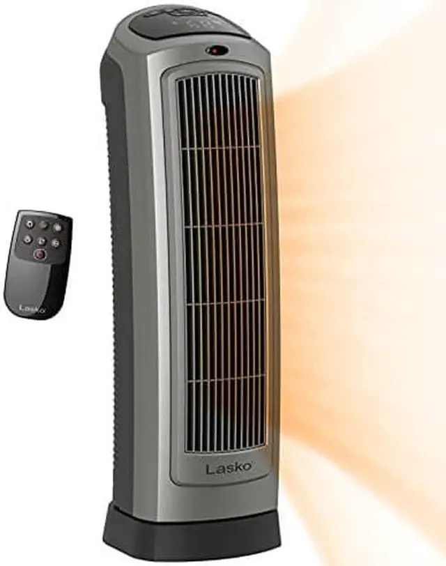 Alt view image 2 of 9 - lasko 5538 ceramic tower heater with remote control