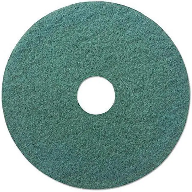 Alt view image 4 of 4 - Boardwalk Heavy-Duty Scrubbing Floor Pads 20" Diameter Green 5/Carton BWK4020GRE