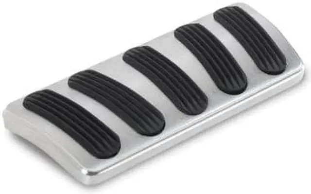 Main image of Lokar BAG-6135 Billet Aluminum Curved Automatic Brake Pad with Rubber