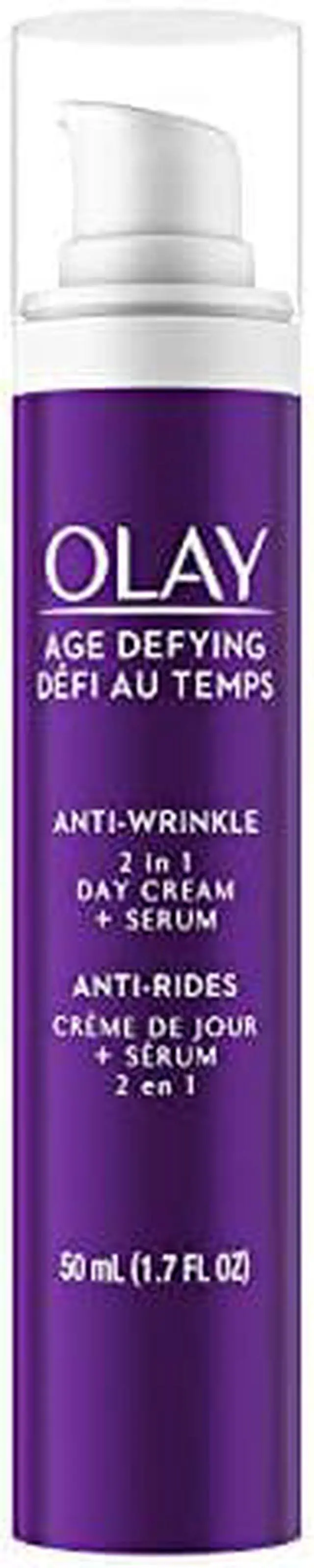 Main image of Wrinkle Cream by Olay Age Defying 2-in-1 Anti-Wrinkle Day Cream Plus Serum, 1.7 Fluid Ounce