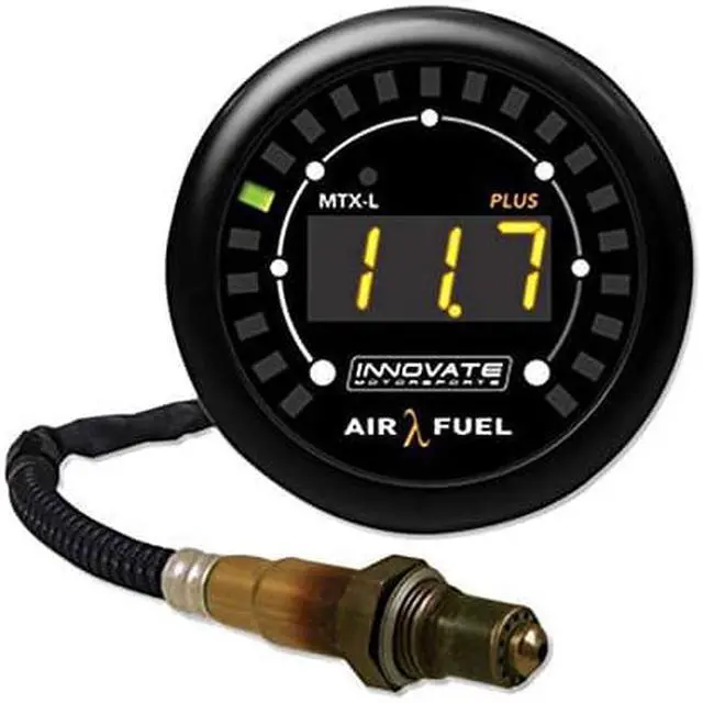 Main image of Innovate Motorsports 3918 MTX Series MTX-L Plus Wideband Gauge, Black/White, 52mm