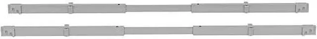 Alt view image 3 of 4 - Lorell Adjustable Crossbar Set - 67" Width - Silver  LLR16208