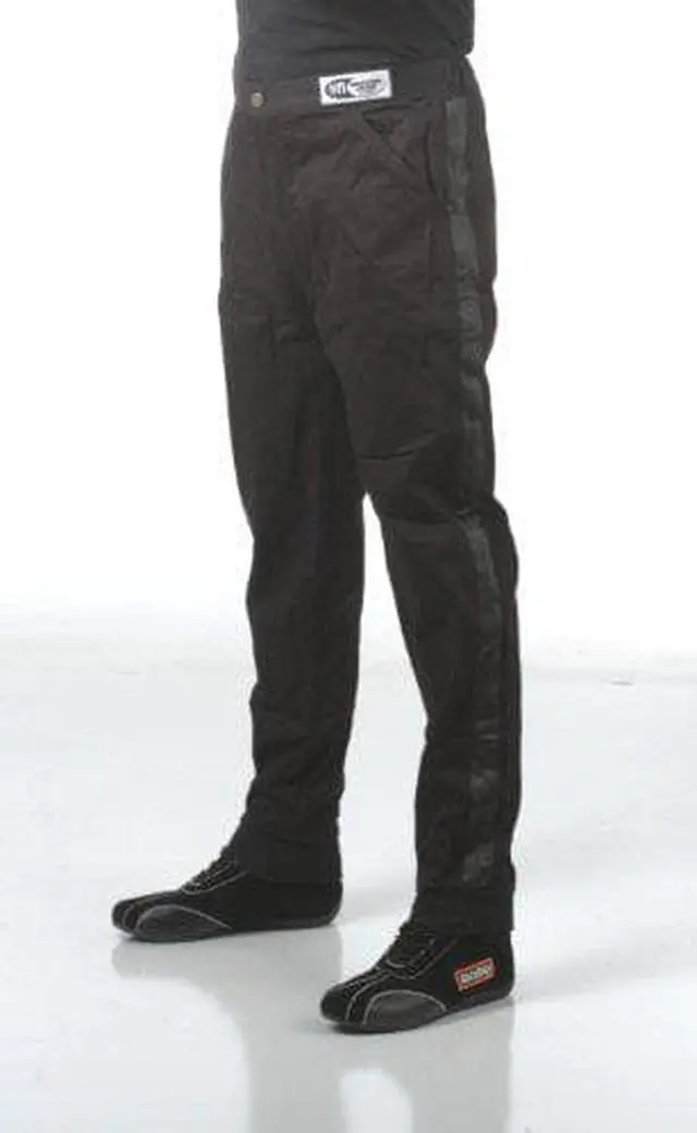 Main image of RaceQuip Racing Driver Fire Suit Pants Single Layer SFI 3.2A/ 1 Black Large 112005