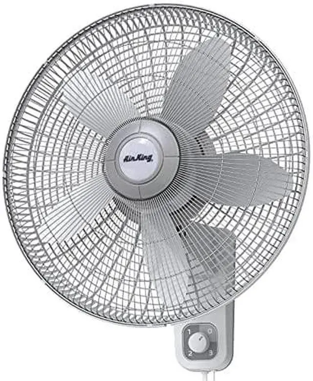 Alt view image 5 of 5 - AIR KING 9018 18" Wall Mount Fan, Oscillating, 3 Speed, 120v