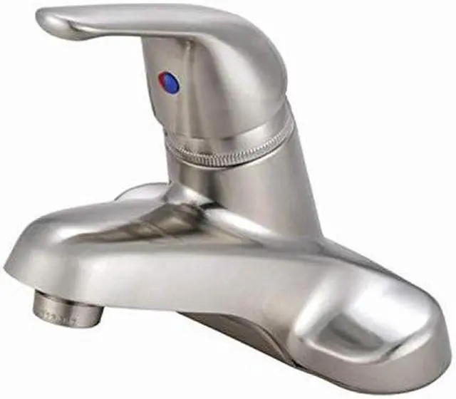 Alt view image 3 of 4 - Kingston Brass GKB548LP Water Saving Chatham Centerset Lavatory Faucet with Single Lever Handle, Satin Nickel