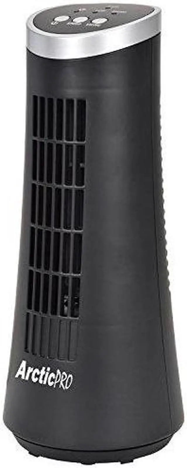 Alt view image 12 of 12 - Arctic-Pro Desktop Oscillating Slim Mini Tower Fan, Black, 12 Inches