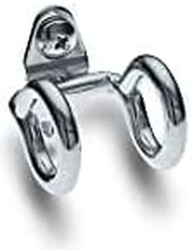 Main image of Triton Products 74212 DuraHook 1-7/8-Inch Double Ring 3/4-Inch I.D. Zinc Plated Steel Tool Holder for DuraBoard or 1/8 Inch and 1/4 Inch Pegboard, 10-Pack