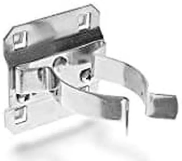 Main image of Triton Products 53130 LocHook 1-1/2-Inch to 2-3/4-Inch Hold Range 3-3/4-Inch Projection Zinc Plated/Chromate Dipped Steel Extended Spring Clip for LocBoard, 5-Pack