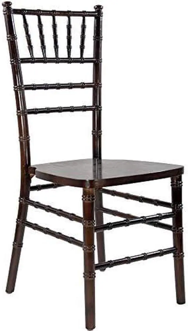 Alt view image 6 of 20 - 36 Brown Wooden Stackable Traditional Chiavari Chair