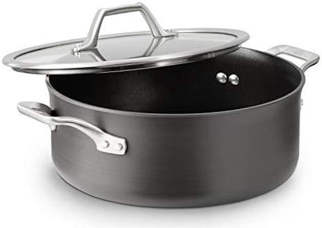 Alt view image 3 of 3 - Calphalon Signature 5 Quart Covered Dutch Oven |Hard Anodized Nonstick Pot, Black