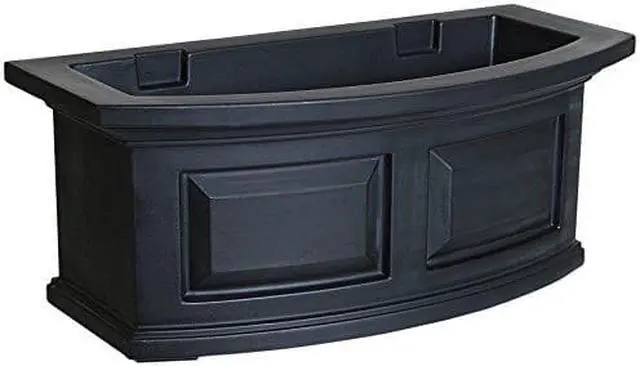 Main image of Mayne 4829-B Nantucket Polyethylene Window Box, 2, Black