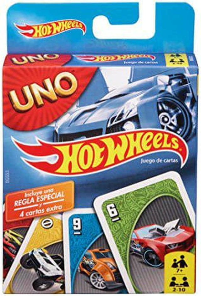 Alt view image 2 of 2 - UNO Cards with Hot Wheels Graphics Theme