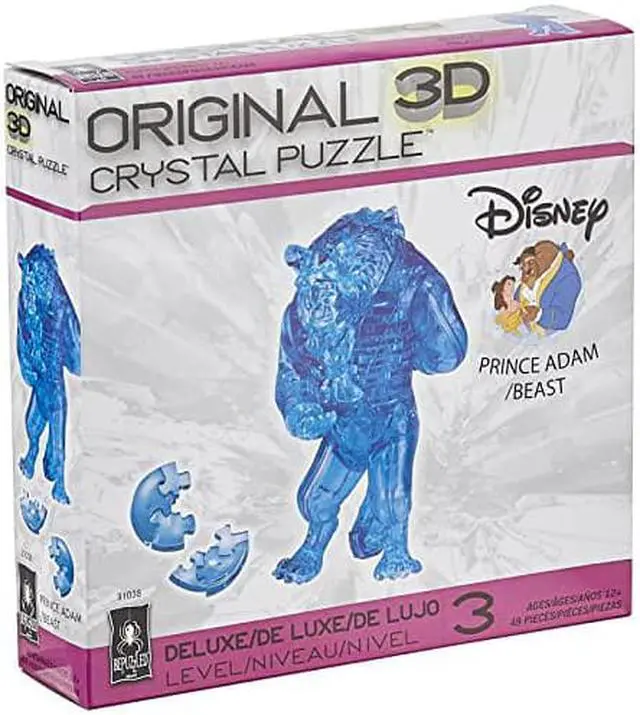 Alt view image 8 of 8 - Disney The Beast 49 Piece 3D Crystal Jigsaw Puzzle