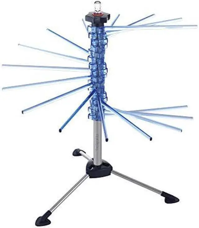 Main image of Marcato Atlas Pasta Drying Rack, Tacapasta, Made in Italy, Steel and Polycarbonate, Collapsible, Blue