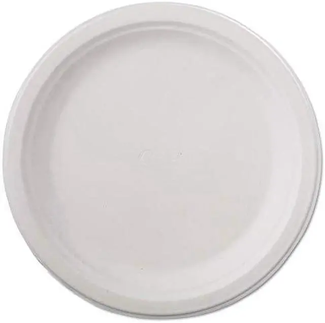 Alt view image 5 of 6 - Classic Paper Dinnerware, Plate, 9 3/4" Dia, White, 125/Pack, 4 Packs/