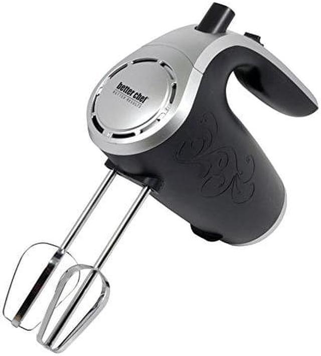 Alt view image 2 of 9 - Better Chef IM-814B 5 Speed 150 Watt Hand Mixer with Silver Accents, Black