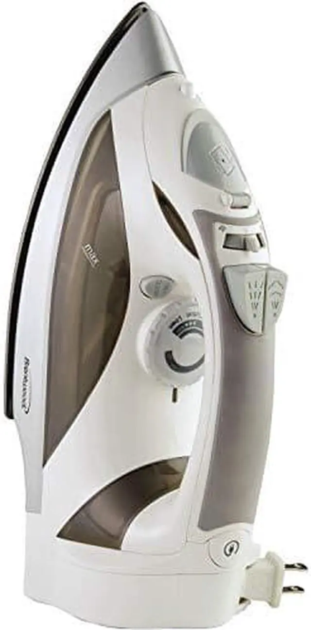 Alt view image 9 of 15 - BRENTWOOD MPI-59W Steam Iron with Retractable Cord, White