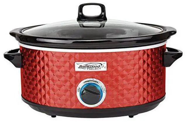 Alt view image 4 of 4 - BRENTWOOD(R) APPLIANCES SC-157R 7-Quart Slow Cooker (Red)