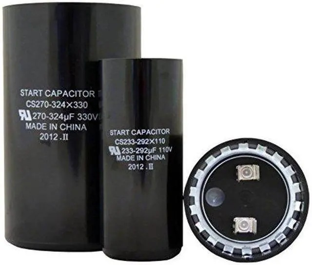 Alt view image 2 of 2 - Start Capacitor, Round, 108-130 Mfd., 220 Volt, CS108-130X220