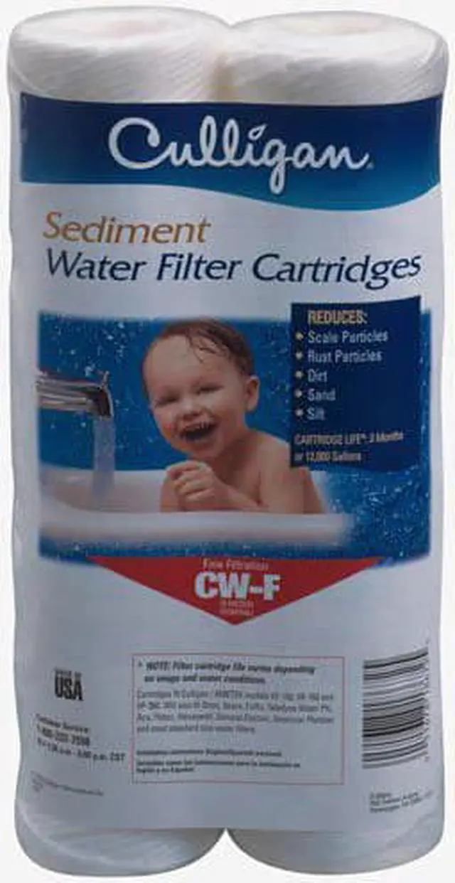 Alt view image 7 of 8 - CULLIGAN CW-F Quick Connect Filter, 4 gpm, 10 Micron, 2-1/2" O.D., 9 3/4 in H,