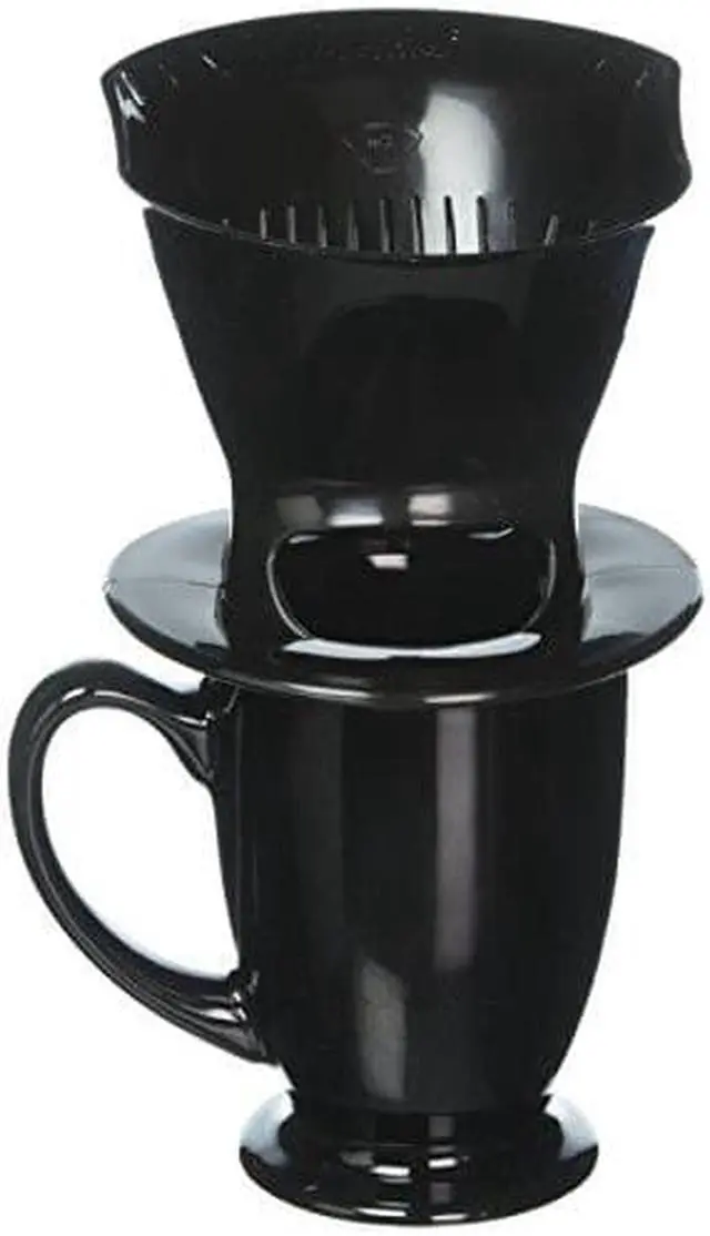 Alt view image 7 of 7 - Melitta 64010  1 Cup Coffee Brewer with Ceramic Mug, Black