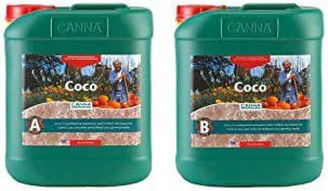 Alt view image 2 of 2 - canna 5 l coco part a & bveg & bloom nutrientdeveloped for run to waste in coco mediums 9410005