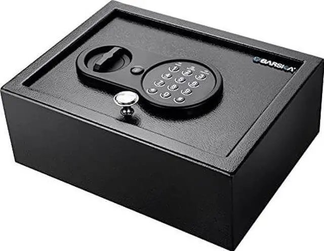 Alt view image 14 of 16 - BARSKA AX12622 Security Safe,Black,10.5 lb.