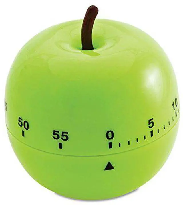 Alt view image 8 of 8 - Shaped Timer, 4 1/2" Dia., Green Apple