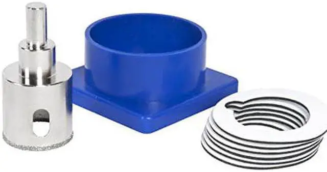 Alt view image 5 of 5 - QEP 10569 Hole Saw Kit,Diamond,Grit Edge,1-3/8 In