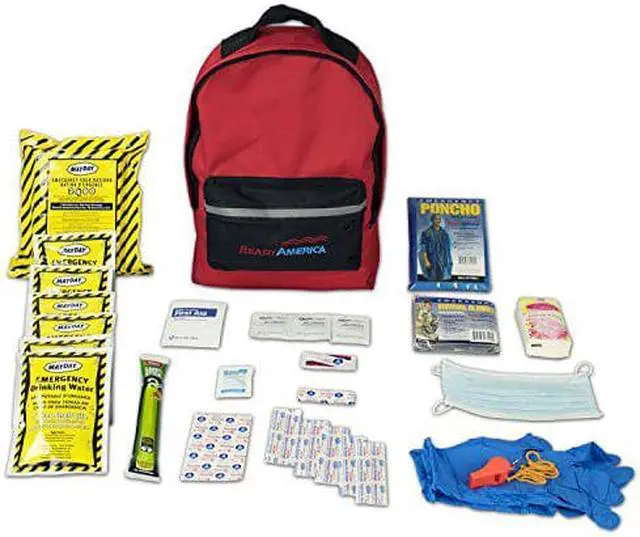 Alt view image 3 of 3 - READY AMERICA 70180 Survival Kit, Fabric 35 Components, 1 People Served