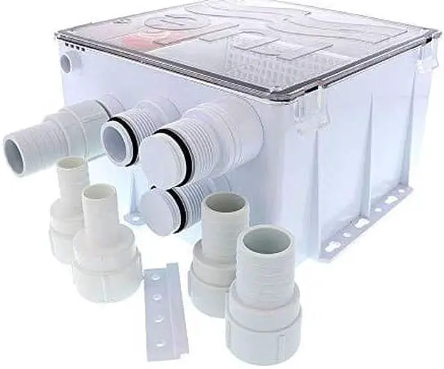 Alt view image 2 of 5 - Rule Shower Drain Box W/1100 Gph Pump - 12V