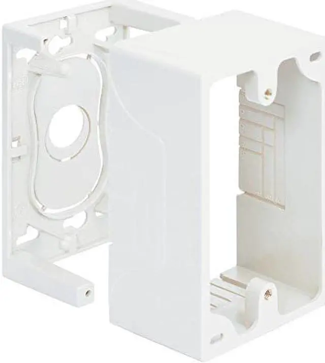 Alt view image 2 of 2 - JUNCTION BOX, 1-GANG, WHITE