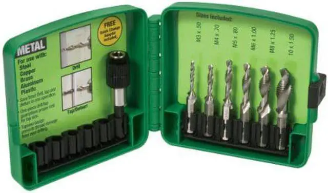 Alt view image 3 of 8 - GREENLEE DTAPKITM Drill/Tap/Countersink Set,Metric,6 Pc