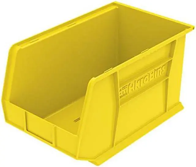 Alt view image 3 of 3 - AKRO-MILS 30260YELLO Yellow Hang and Stack Bin, 18"L x 11"W x 10"H