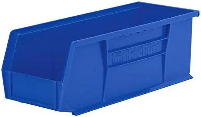 Alt view image 8 of 8 - AKRO-MILS 30234BLUE Hang & Stack Storage Bin, Plastic, Blue, 5 in H, 5 1/2 in
