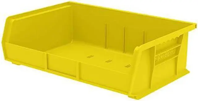 Alt view image 4 of 4 - AKRO-MILS 30255YELLO Yellow Hang and Stack Bin, 10-7/8"L x 16-1/2"W x 5"H,
