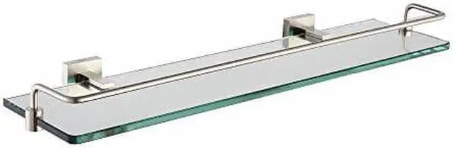 Main image of Kraus KEA-14445BN Aura Bathroom Accessories - Shelf with Railing Brushed Nickel