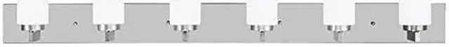 Main image of Livex Lighting 16376-91 West Lake 6-Light Bath Light, Brushed Nickel