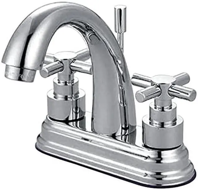 Alt view image 6 of 7 - Kingston Brass KS8611EX Elinvar Two Handle 4" Centerset Lavatory Faucet with Bra