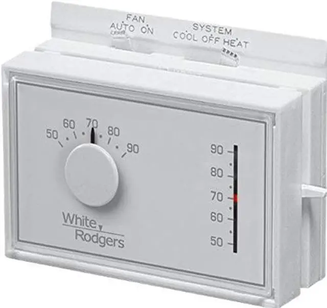 Alt view image 6 of 6 - WHITE-RODGERS 1F56N-444 Standard Mechanical Thermostats, 1 H, 1 C, Hardwired,