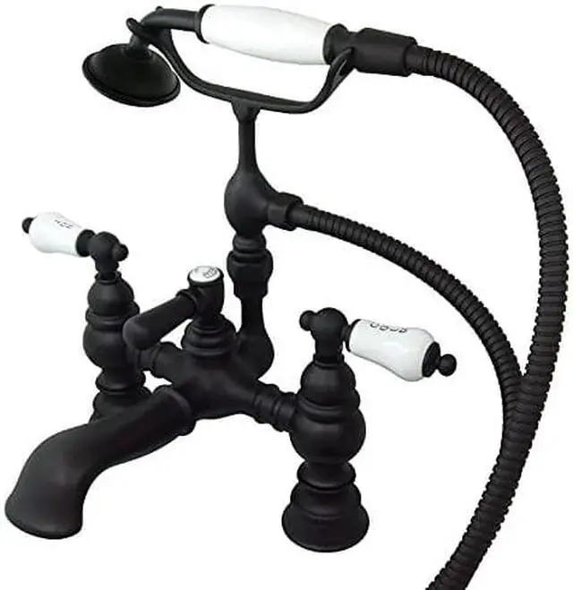 Alt view image 4 of 5 - ENGLISH HERITAGE LEG TUB FILLER W/HAND SHOWER-Oil Rubbed Bronze Finish