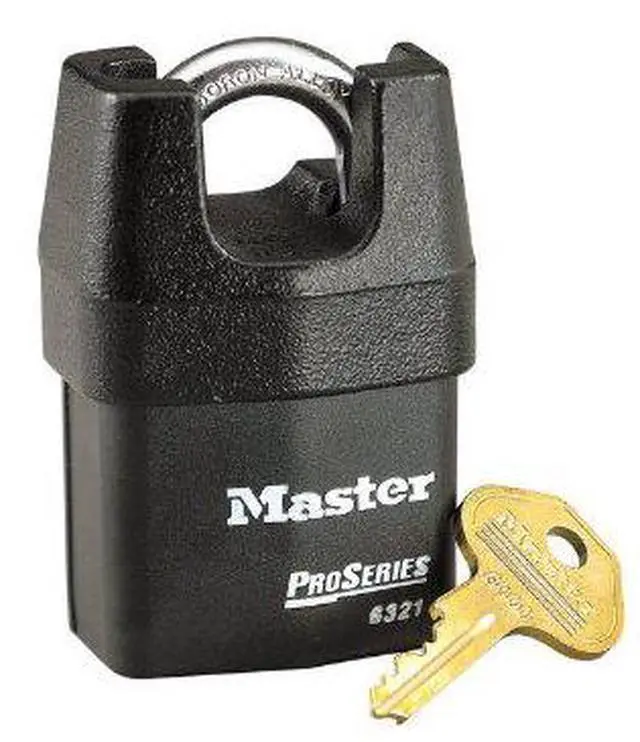 Alt view image 8 of 8 - Master Lock, LLC Rekeyable Padlock Pro Series High Security 2.125"Wide BK 6321