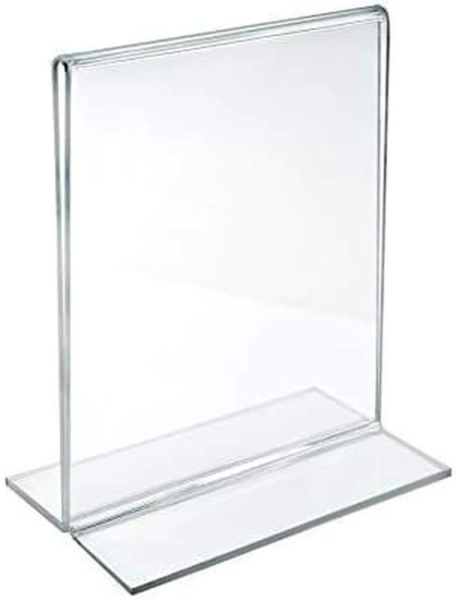 Main image of Azar 152726 4-Inch by 6-Inch Vertical Double-Sided Stand Up Sign Holder, 10 Count