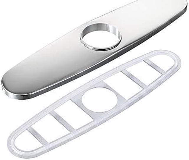 Main image of Moen 141002 Kitchen Faucet Escutcheon Deckplate for 3-Hole Installation, Chrome