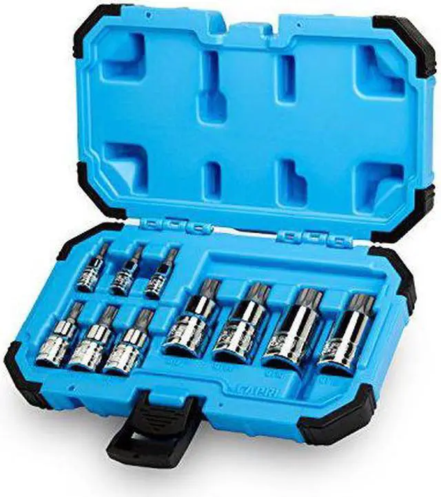 Alt view image 13 of 13 - Capri Tools XZN Triple Square Spline Bit Socket Set, Metric, 10-Piece