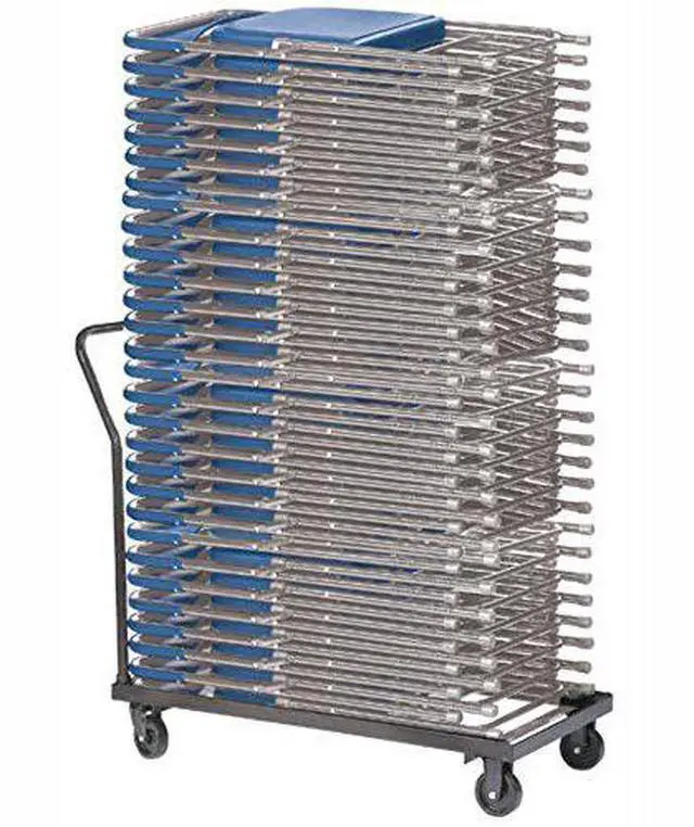 Alt view image 9 of 16 - NPS DY700800 Dolly For 800 Series Chairs - 1,100 lb Capacity - 40" x 19" x 35" - Brown