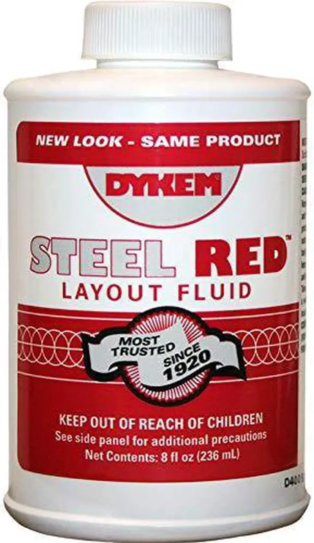 Alt view image 2 of 3 - DYKEM 80496 Dykem Steel Red, Layout Fluid, Bottle, 8 oz