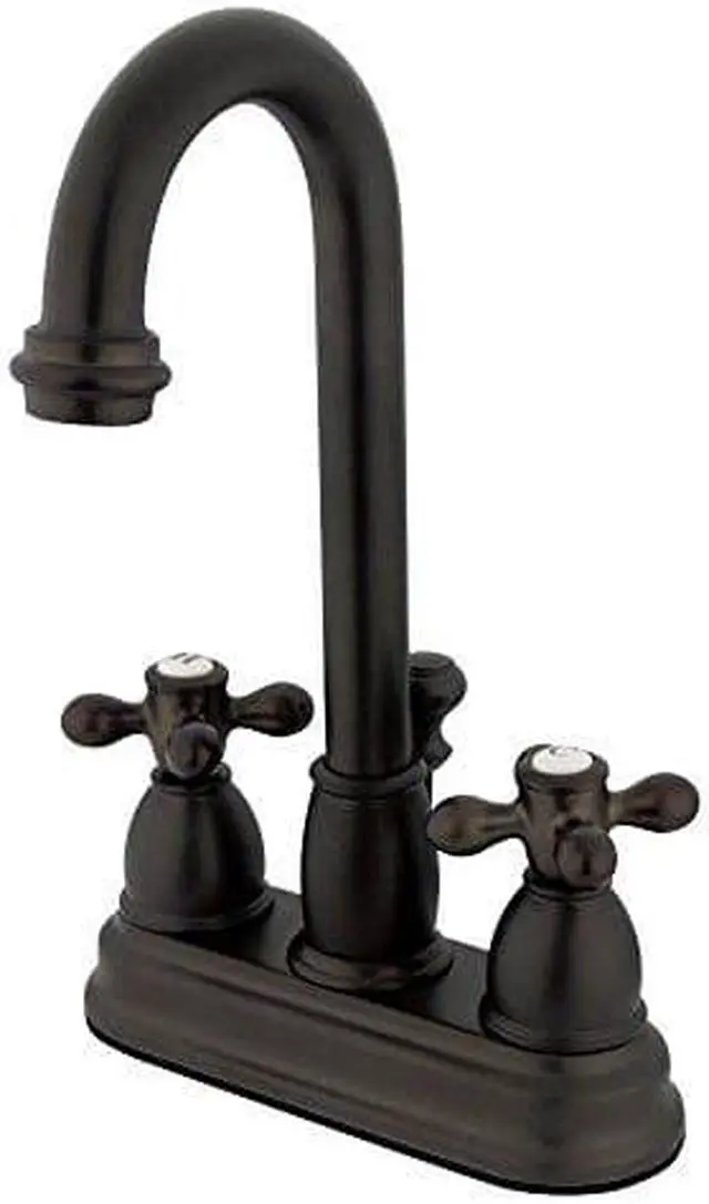 Alt view image 3 of 4 - Kingston Brass KB3615AX Two Handle 4 in. Centerset Lavatory Faucet with Retail Pop-up