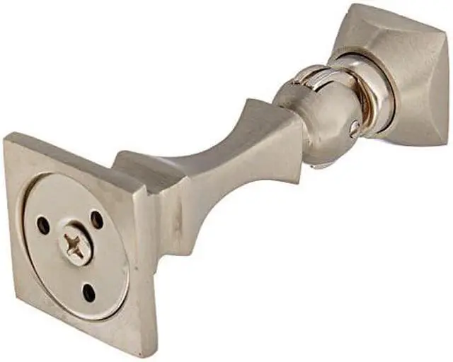 Alt view image 3 of 3 - 3.5 in. Solid Brass Magnetic Door Holder (Satin Nickel)